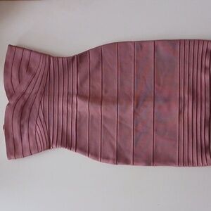 Herve Leger Strapless Pink Dress